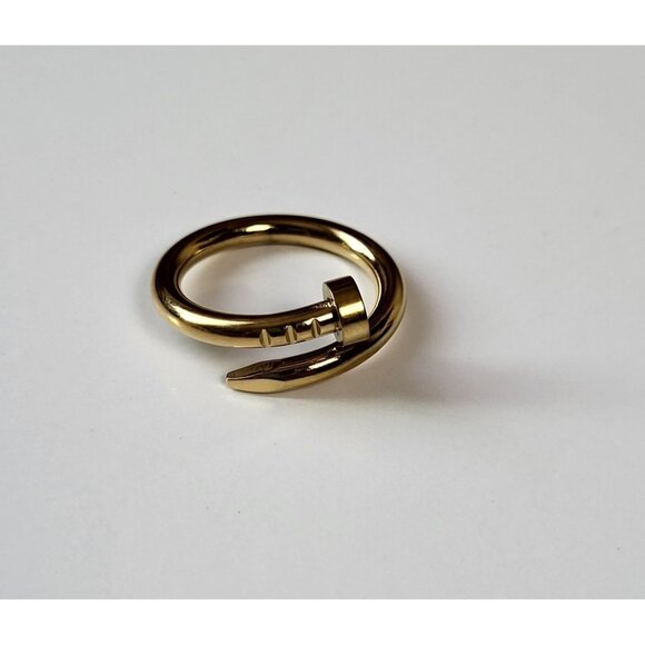 Jewelry - Nail Tack Ring Gold Size 8 NEW